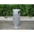 Elegant environmental protect plastic wood round dustbin wpc garbage bin